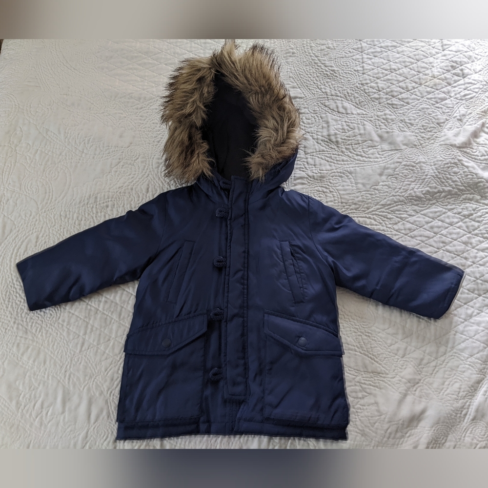 Gap Toddler Heavyweight Winter Coat, 3T navy blue